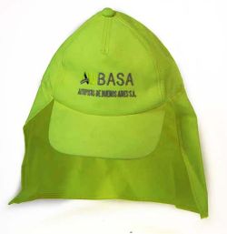 GORRA CON VISERA Y PROTECTOR TRASERO  - MICROFIBRA O GABARDINA